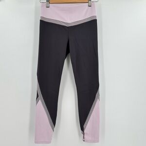 ATHLETA Women’s Pink/Gray Yoga Fitness Compression Leggings Size Small